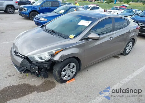 2014 Hyundai Elantra Se from USA, damaged, VIN 5NPDH4AE8EH492864